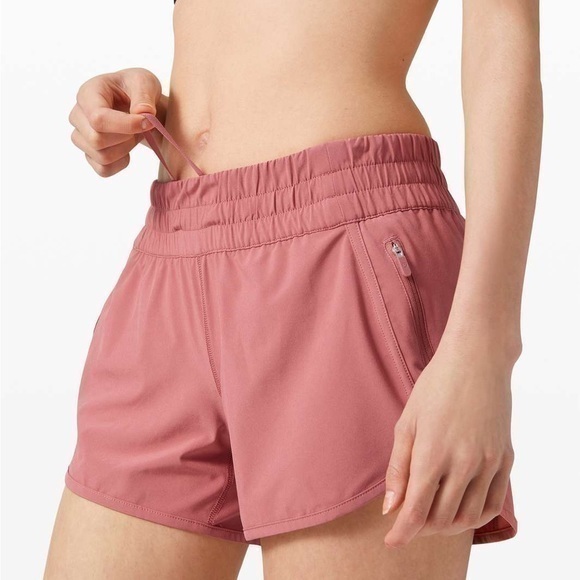 lululemon athletica Pants - Lululemon Tracker Short V *4" Cherry Tint